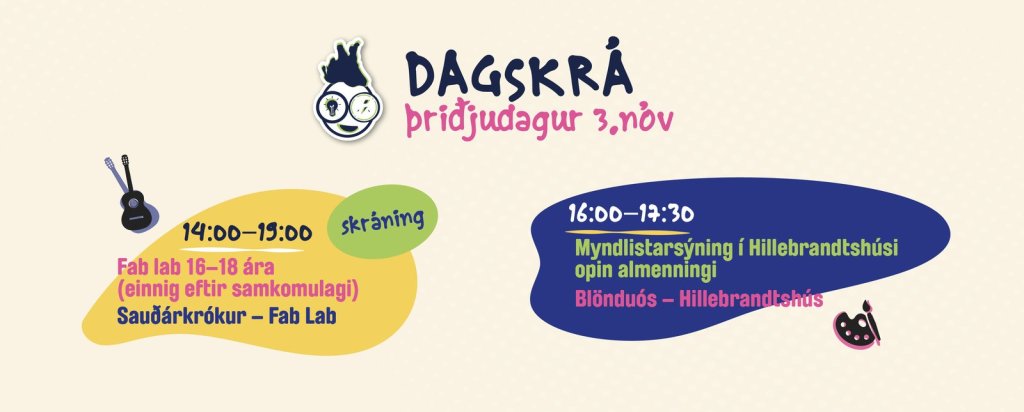 Dagskrá Skúnaskralls þriðjudaginn 3. nóvember 2026