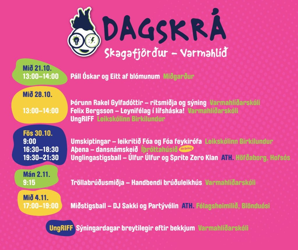 Dagskrá Skúnaskralls 2026 í Skagafirði – Varmahlíð