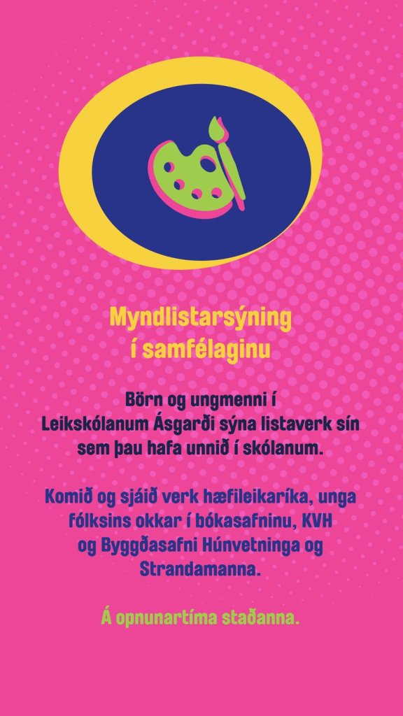 Myndlistarsýning í samfélaginu
