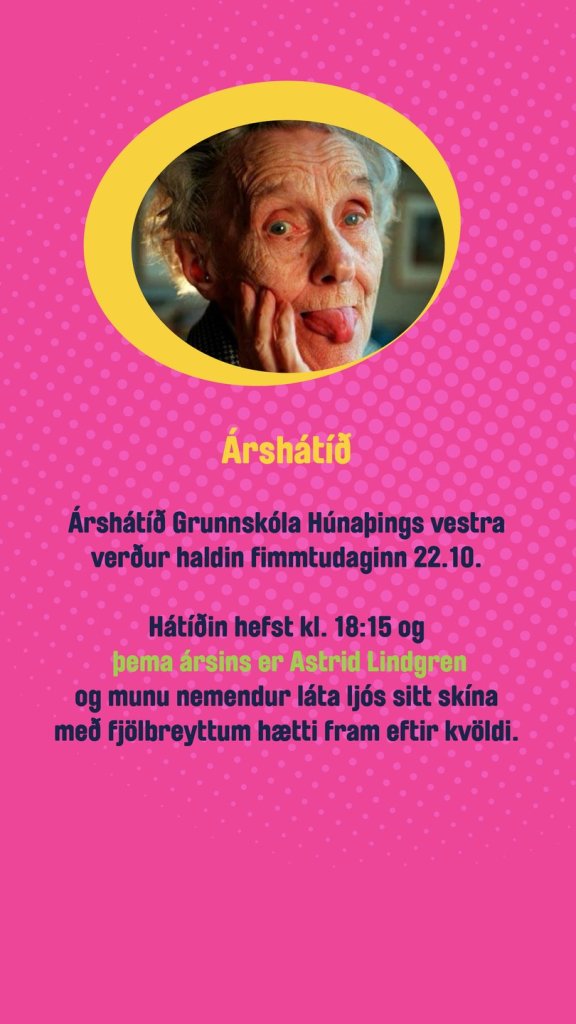 Árshátíð Grunnskóla Húnaþings vestra